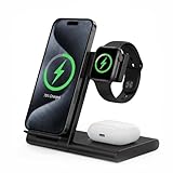 Cargador Inalámbrico 3 en 1 para iPhone, Ligera y Compacta.