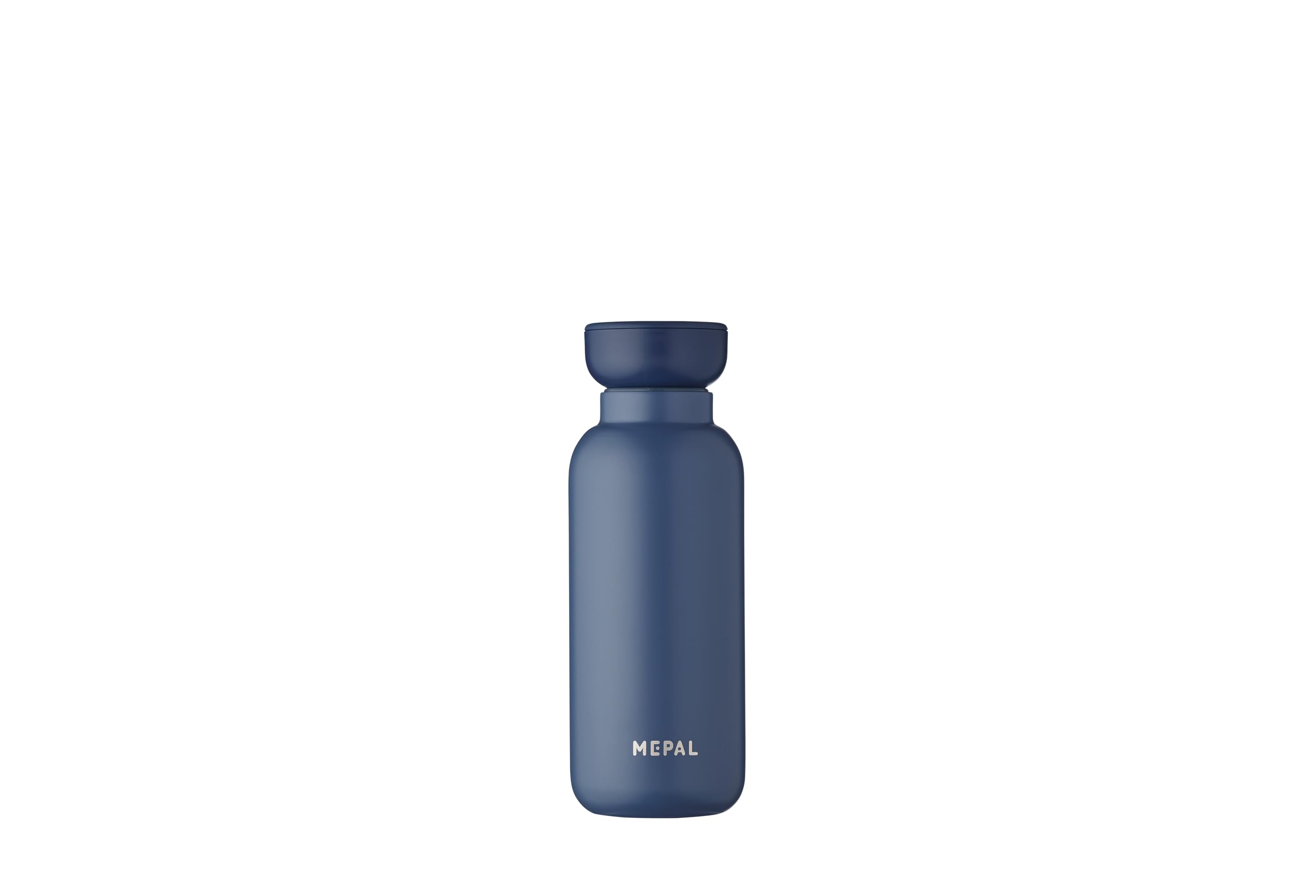 Mepal - Botella isotérmica Ellipse - Botella Agua Termica de Doble Pared - Botella para beber Sobre la Marcha - 9 horas caliente y 12 horas fría - Acero Inoxidable - 350 ml - Nordic Denim