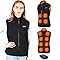 GuKKK Gilet Riscaldato con 20000mAh Batteria, Gilet USB Riscaldato Uomo Donna, 13 Zone di Riscaldamento, 3 Temperatura Regolabile Giacca Riscaldabile, Riscaldata Impermeabile Invernale Calda (S)