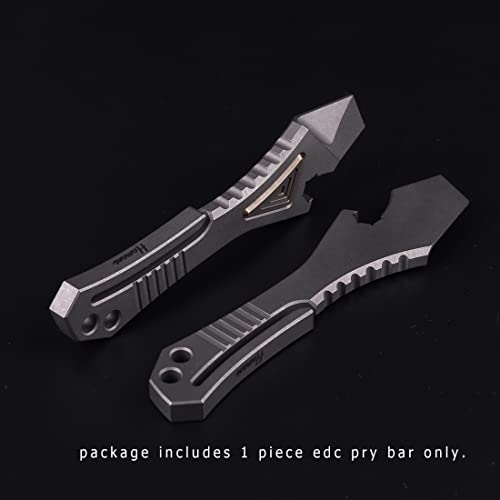 Hamans Edc Pry Bar Tool Titanium Prybar Edc Pocket Bottle Opener Portable Multi Tool #TOP4