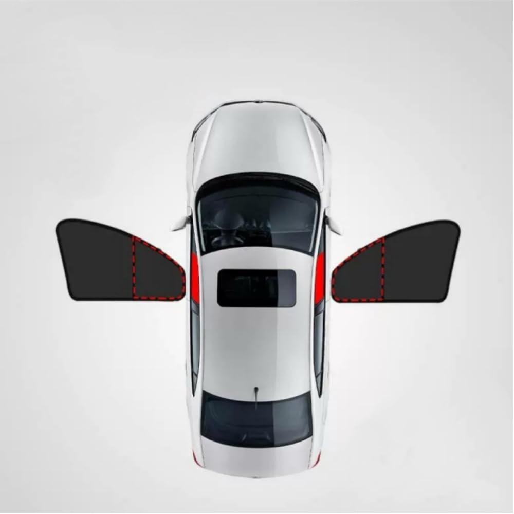 Car Window Sun Shade for Kia NIRO 2017-2025 Embedded Privacy Curtains 100% Block Light for Breastfeeding and Changing Clothes etc,Front Windshield+Rear Windshield+6 Side Windows