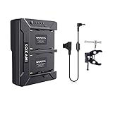 Sokani V Mount Battery Adapter Plate D-tap Output for Sokani X60/X60 RGB/P25,Compatible with Dual Sony NP-F970 F750 F550