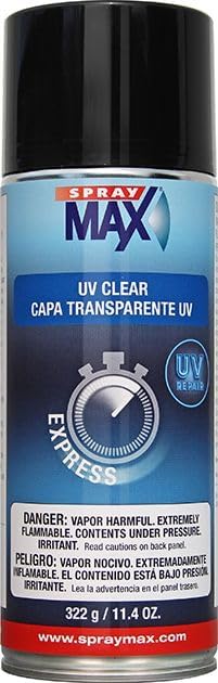 UV SPRAY Clear Coat, Express Drying, MAX Weather Resistant, 11.4 oz Spray Can