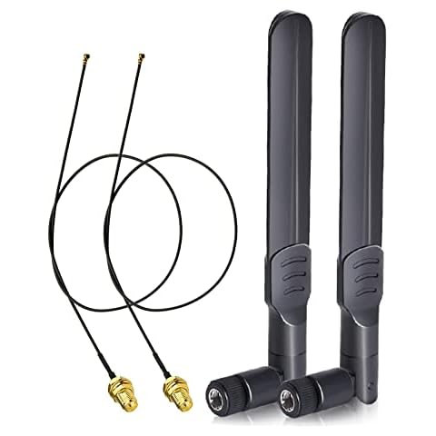 Bingfu Antena WiFi Doble Banda 8dBi con Cable de Extensión Cover