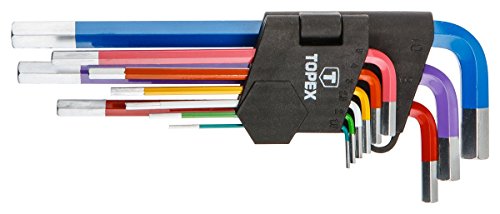 Preisvergleich Produktbild Sechskantschlüssel, 9 St, bunt Topex 35D966