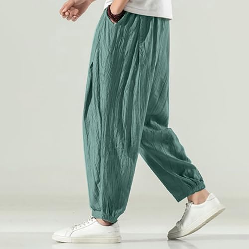 Short homme décontracté en coton léger respirant beige pour l'été