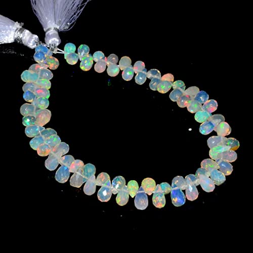 Opale éthiopienne naturelle AAA+ perles facettées de luxe pour bijoux