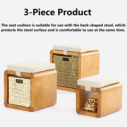 Repose-Pieds 3 pièces avec Coussin pour Optimiser les Petits Espaces - 4