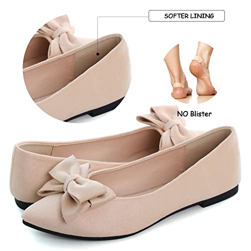 Image of Dear Time Women's Ballet Flats Dress Ballet Shoes Slip on for Office Work Comfortable Shoes
