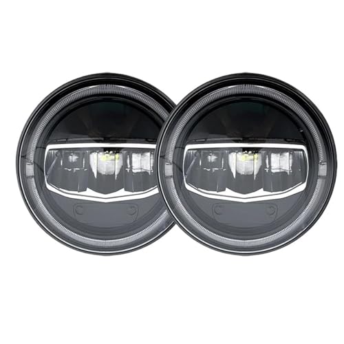 Phare LED Ronde 7 Pouces pour Hummer H1 H2 2007-2017 avec Projecteur Halo DRL