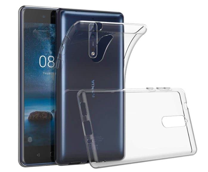 Slim Transparent Ultra-Thin Soft Skin Protective Shell Case For Nokia 8 Clear