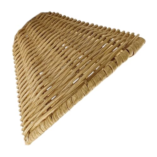 COHEALI Abat-Jour Rotin Tissé À La Main Conique 6.29X4.32X1 Pouces Pour Lampadaire Lustre Et Applique Murale Abat-Jour Suspendu Polyvalent Style BohèMe...