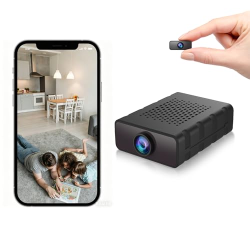 Braload Mini Camera Nanny Cam for Home - 2026 Update WiFi Security Camera with Free Cloud Storage Baby Monitor Pet Camera with Motion Detection Night Vision App Control with No WiFi Mode (Black)