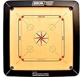 KD SISCAA Carrom Board Fighter Indoor Board Game Approved by Carrom Federation of India & Maharashtra Carrom Association (Champion, 20 mm)