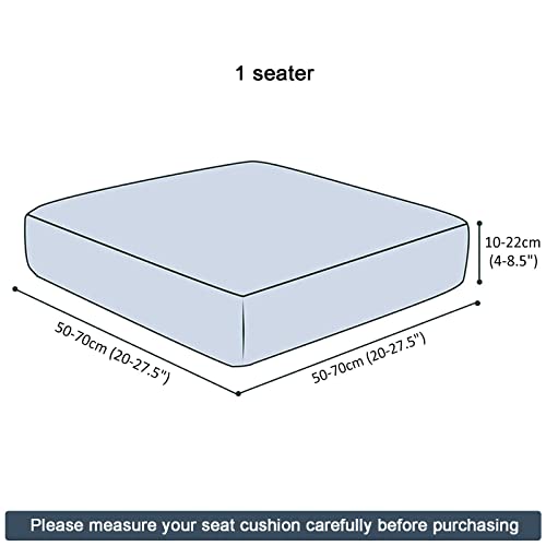 Housse de coussin en velours bleu marine extensible pour fauteuil