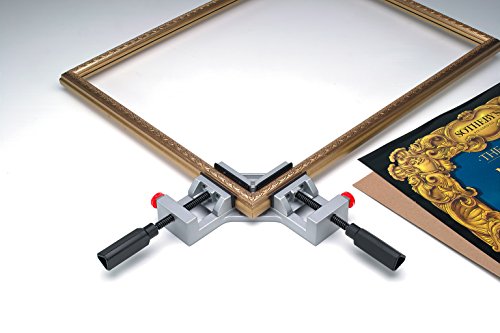 wolfcraft 3415405 Schnellbacken-Eckklemme, rechtwinklig, 90 Grad, mittelgroß