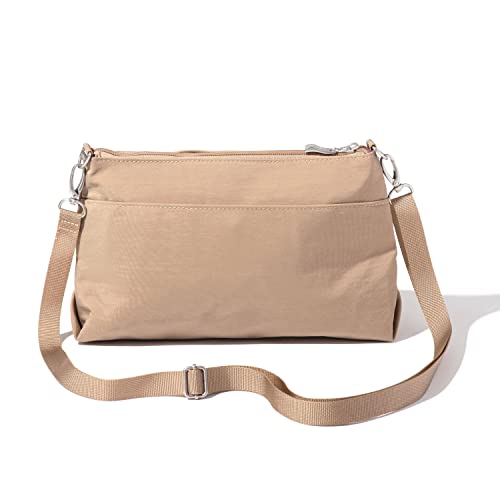 Image of Baggallini womens Original Everyday 11x 7.5 Crossbody Bags for Women Rfid Protected Lightweight Nylon Zippered Travel Purse