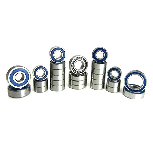 TRB RC Axial SCX10 II Precision Bearing Kit (26) Blue Rubber Sealed
