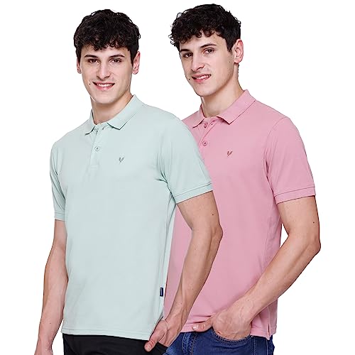 Image of Half Cotton Polo T Shirt for Man with Pocket - Regular Fit Mens Collar Tshirt