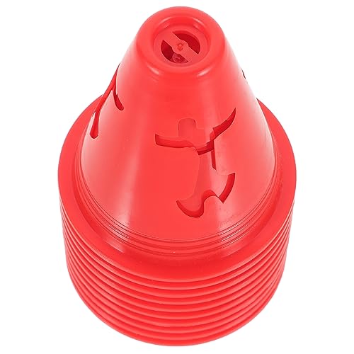 Toyvian 10Pcs Traffic Cones for Sports Training Skating and Soccer Practice Markers Durable Athletic Cones for Youth Exercise for Drills and Obstacle