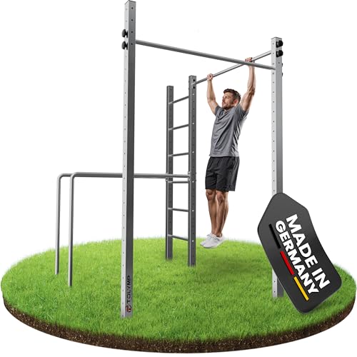 TOLYMP Klettergerüst Outdoor Timalaya Duo mit Sprossenleiter, Kletternetz,...