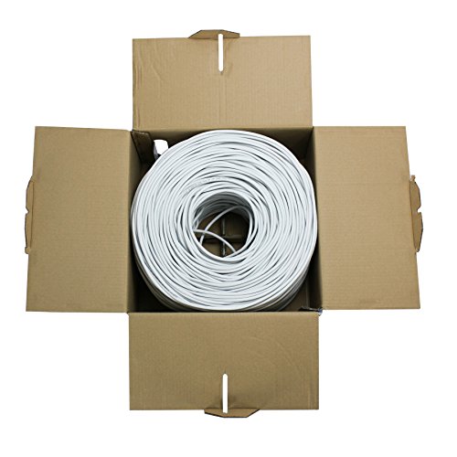 NavePoint Cat6 Riser (CMR) cable Ethernet 1000ft blanco miniatura 3