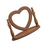 Cet élégant miroir en bois avec support dispose d'un cadre en bois naturel de qualité supérieure et offre un look élégant et moderne pour votre chambre, votre lavabo ou votre salle de bain
