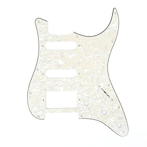 Musiclily 11 Furos Escudo HSS Pickguard Strato para Guitarra Fender EUA / Mexicana Made Stratocaster