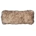 SARO 3564.OY1436B 14 x 36 in. Oblong Oyster Mongolian Lamb Fur Throw Pillow with Poly Filling