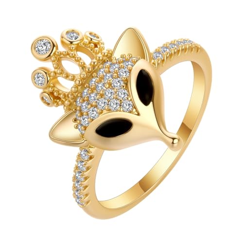 Bague de renard en couronne faite à la main pour sublimer votre style au quotidien