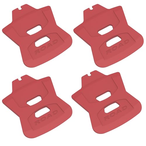 4 Piezas separadores Transporte de Bicicleta para Frenos Disco para SRAM MTB/Ruta, separadores Pastillas Freno Disco hidráulico para SRAM, separadores Disco para Bicicleta. (4 Piezas Rojo para Road)