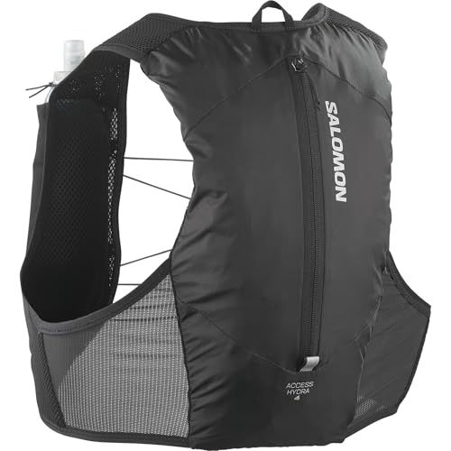 Salomon Hydra Access Vest 4 One Flask, Chaleco hidratación Minimalista con Bolsillos Acceso fácil, Bebida cómoda SensiFit, Frasco Blando Incluido para Trail Cortos