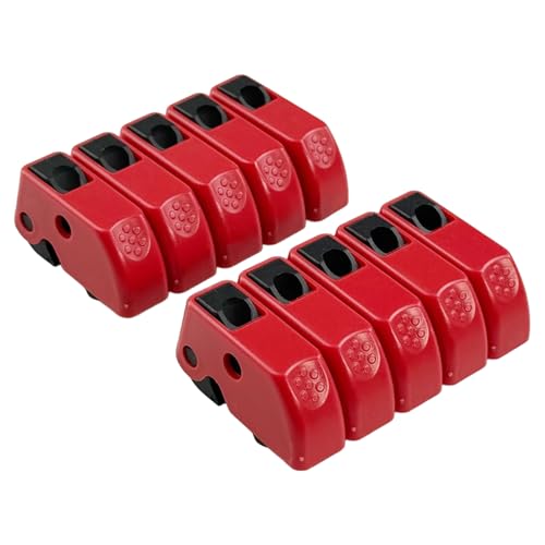 Cerraduras de seguridad MCB para cajas eléctricas industriales en entornos químicos, pack de 10
