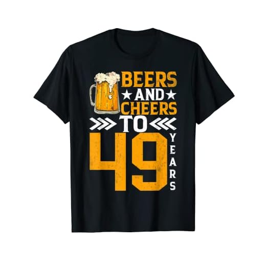 Taza de cerveza con 49 cumpleaños Camiseta