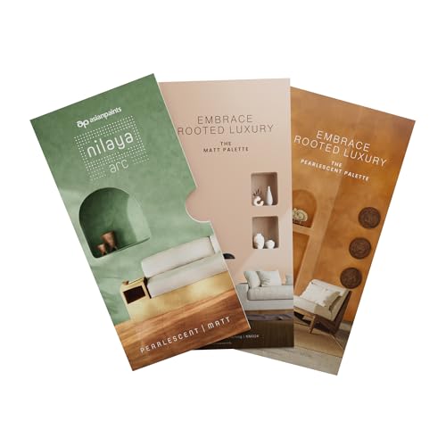 Image of Asian Paints Nilaya Arc Luxury Interior Paint Shadecard - Lime-Based Artisanal Matt & Pearlescent finishes| 200+ exclusive earthy shades | Premium Washable Finish