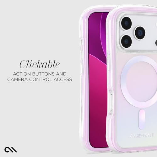 Case-Mate iPhone 17 Pro Case [Compatible with MagSafe] - Stylish Iridescent Phone Case with 16ft Drop Protection - Premium Magnetic Cover for iPhone 17 Pro - Jelly Pop Soap Bubble by Case-Mate - Image 5