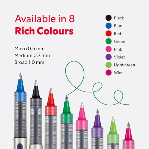 uni-ball UB-157 Eye Rollerball Pack de 3 Azul miniatura 6