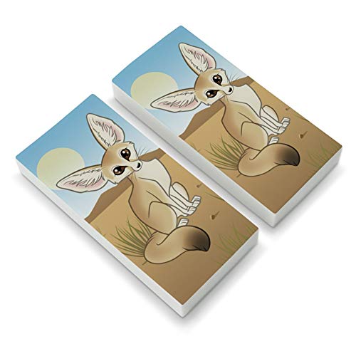 Fennec Fox Eraser Set of 2