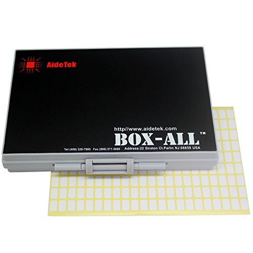 AideTek BOX-ALL Empty Enclosures 144 compartments with lids for SMD SMT Resistor Capacitor Organizer