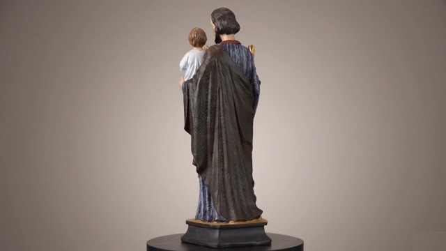 Estatua San José con Niño Jesús 12 Pulgadas miniatura 7
