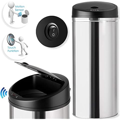 Kesser® Papelera con Sensor automático Papelera de Acero Inoxidable Cover