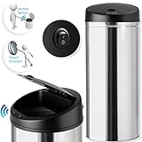 KESSER® Sensor Mülleimer ✓ Automatik ✓ Abfalleimer ✓ Abfall | Edelstahl | Farbe: Silber | Größe: 30 L
