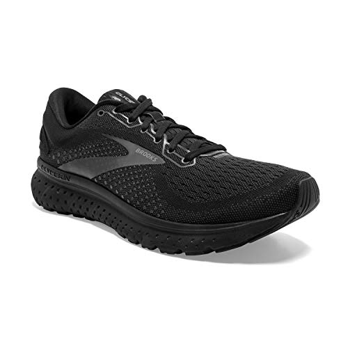 Brooks Mens Glycerin 18 Running Shoe - Black/Ebony - D - 7