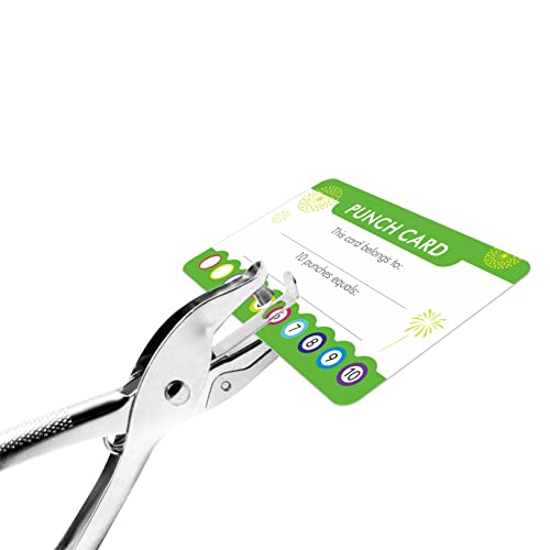 102 Pcs Punch Cards, Incentive Reward Card Student Awards Loyalty Cards For Business, Classroom, Kids Behavior, Students, Teachers, 3.5” X 2”, 4 Styles #TOP1