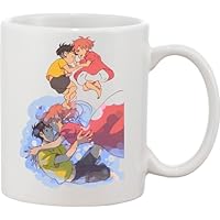 Functon+ Ponyo and Sousuke Design - Taza de cerámica, color