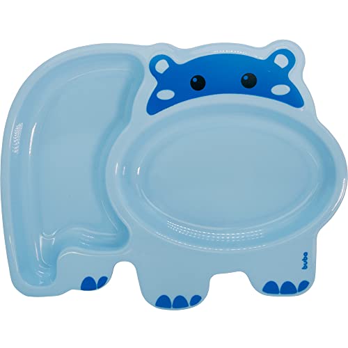 BUBA Pratinho com Divisórias Hipopótamo - Azul