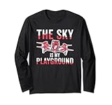 Excellente tenue de vol de drone pour les amateurs qui font des courses de drones avec le slogan « The Sky Is My Playground » pour montrer votre passion pour les courses de quadricoptères et la vidéographie de drone.