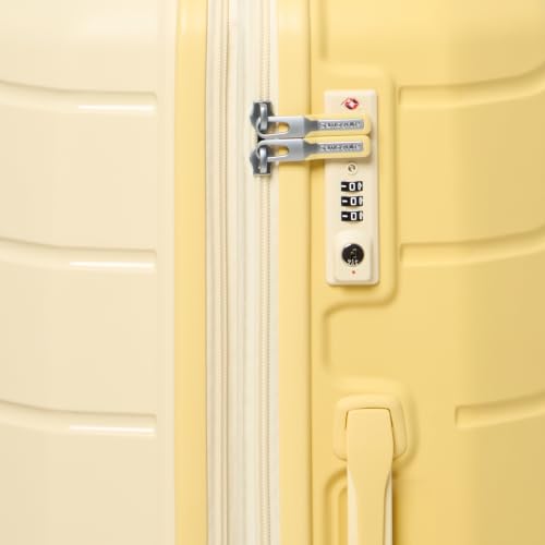 Image of Samsonite Freeform Large Checked Luggage with Dual 360 Spinner Wheels - TSA Lock, Airline-Approved - Lightweight Durable Polypropylene Expandable Hardshell - Electric Yellow
