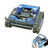 Tosaerba su cingoli telecomandati - 4×4 ibrido Benzina-Elettrico - Taglio 21,6 Pollici - Robot Tosaerba RC per pendenze 100% (45°) - Superficie di falciatura 0.75Acres