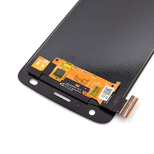 Image of LCD Screen Display with Digitizer Touch Panel Without Bezel Frame Compatible with Motorola Moto Z2 Play XT1710-01 XT1710-07 XT1710-10 XT1710-08 XT1710-09(White)